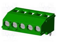 PCB terminal block; on PCBs; THT,screw terminal; terminal AMPHENOL ANYTEK