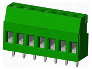 PCB terminal block; angled; 5mm; on PCBs; THT,screw terminal AMPHENOL ANYTEK