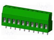 PCB terminal block; angled; 5mm; on PCBs; THT,screw terminal AMPHENOL ANYTEK