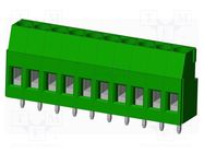 PCB terminal block; angled; on PCBs; THT,screw terminal; tinned AMPHENOL ANYTEK