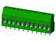 PCB terminal block; angled; 5mm; on PCBs; THT,screw terminal AMPHENOL ANYTEK