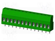 PCB terminal block; angled; 5mm; on PCBs; THT,screw terminal AMPHENOL ANYTEK