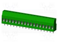 PCB terminal block; angled; on PCBs; THT,screw terminal; tinned AMPHENOL ANYTEK