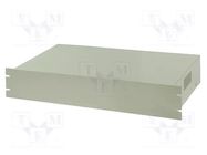 Enclosure: rack mounting; Standard: 19"; 2U; grey; Z: 88mm; X: 482mm COMBIPLAST