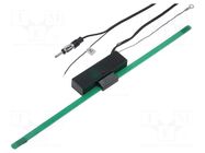 Antenna; inner; 0.34m; with amplifier; 2m; Version: with LED 4CARMEDIA