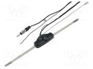 Antenna; inner; 0.28m; with amplifier; 2m 4CARMEDIA