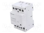 Contactor: 4-pole installation; 63A; 24VAC,24VDC; NO x4; IP20 FINDER