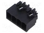 Connector: pluggable terminal block; black; 7.5mm; ways: 4 DEGSON ELECTRONICS