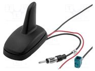 Antenna; SHARK; AM,FM,GPS; DIN,Fakra; 12VDC; RG174 4CARMEDIA