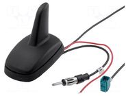 Antenna; automotive,SHARK; AM,FM,GPS; DIN,Fakra; 12VDC; RG174 4CARMEDIA