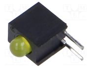 LED; in housing; 3mm; No.of diodes: 1; yellow; 20mA; Lens: diffused BIVAR