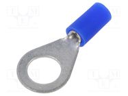 Tip: ring; M8; Ø: 8.5mm; 1.5÷2.5mm2; crimped; for cable; insulated ERKO