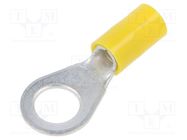 Tip: ring; M8; Ø: 8.5mm; 4÷6mm2; crimped; for cable; insulated ERKO