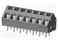 PCB terminal block; angled 45°; 5mm; ways: 7; on PCBs; 0.2÷4mm2 AMPHENOL ANYTEK