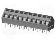 PCB terminal block; angled 45°; 5mm; ways: 10; on PCBs; 0.2÷4mm2 AMPHENOL ANYTEK