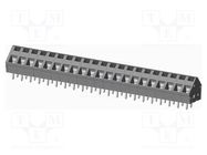 PCB terminal block; angled 45°; 5.08mm; ways: 21; on PCBs; tinned AMPHENOL ANYTEK