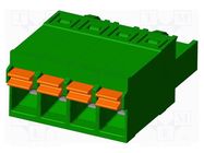 Pluggable terminal block; 5mm; straight; plug; female; for cable AMPHENOL ANYTEK