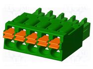 Connector: pluggable terminal block; plug; female; 5.5A; 160V AMPHENOL ANYTEK
