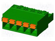 Pluggable terminal block; 5.08mm; straight; plug; female; UL94V-0 AMPHENOL ANYTEK