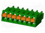 Pluggable terminal block; 3.5mm; straight; plug; female; UL94V-0 AMPHENOL ANYTEK