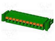 Pluggable terminal block; 5mm; straight; plug; female; for cable AMPHENOL ANYTEK