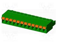 Pluggable terminal block; 5mm; straight; plug; female; for cable AMPHENOL ANYTEK