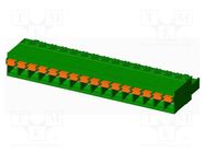 Pluggable terminal block; 5mm; straight; plug; female; for cable AMPHENOL ANYTEK