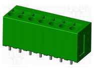 PCB terminal block; angled; 5mm; on PCBs; THT,spring clamp; 32A AMPHENOL ANYTEK