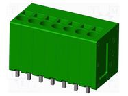 PCB terminal block; on PCBs; THT,spring clamp; terminal; tinned AMPHENOL ANYTEK