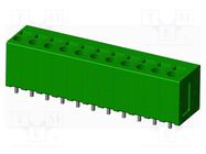 PCB terminal block; angled; 5mm; on PCBs; THT,spring clamp; 32A AMPHENOL ANYTEK