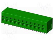 PCB terminal block; on PCBs; THT,spring clamp; terminal; tinned AMPHENOL ANYTEK