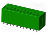 PCB terminal block; on PCBs; THT,spring clamp; terminal; tinned AMPHENOL ANYTEK