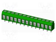 PCB terminal block; on PCBs; THT,screw terminal; terminal; T3 AMPHENOL ANYTEK