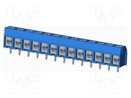 PCB terminal block; angled; 5mm; on PCBs; THT,screw terminal AMPHENOL ANYTEK