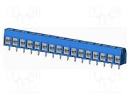 PCB terminal block; angled; 5mm; on PCBs; THT,screw terminal AMPHENOL ANYTEK
