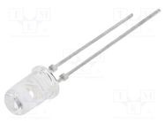 LED; 5mm; amber; 5860÷12000mcd; 30°; Front: convex; 2.1÷2.6V; 130mW CREE LED