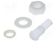 Fiber for LED; round; Ø5mm; Front: convex; IP67 BIVAR