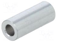 Spacer sleeve; 15mm; cylindrical; aluminium; Out.diam: 6mm DREMEC