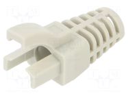 RJ45 plug boot; light grey MH CONNECTORS