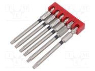 Screwdriver bit; Torx®; TX20; Overall len: 75mm BERNSTEIN