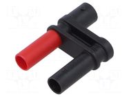 Adapter; 3A; Type: insulated; banana 4mm plug x2,BNC socket; 1kV ELECTRO-PJP