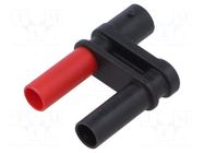 Adapter; 3A; Type: insulated; banana 4mm plug x2,BNC socket; 1kV ELECTRO-PJP