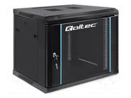Enclosure: rack cabinet; Standard: 19"; 9U; black; Z: 500mm; X: 600mm QOLTEC