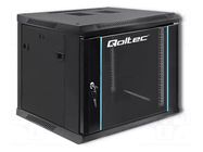 Enclosure: rack cabinet; Standard: 19"; 9U; black; Z: 500mm; X: 600mm QOLTEC
