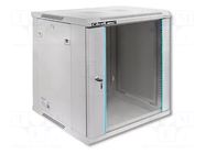 Enclosure: rack cabinet; Standard: 19"; 12U; grey; Z: 635mm; X: 600mm QOLTEC