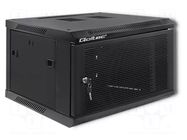 Enclosure: rack cabinet; Standard: 19"; 6U; black; Z: 600mm; X: 600mm QOLTEC