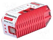 Container: cuvette; red; 92x77x60mm; 16pcs; KBISS10; BINEER; short KISTENBERG