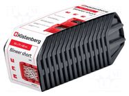 Container: cuvette; black; short; 92x77x60mm; 16pcs; KBISS10 KISTENBERG