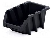 Container: cuvette; black; long; 120x77x60mm; KBIL12; BINEER KISTENBERG