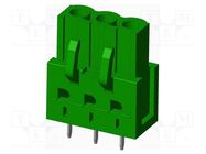 Pluggable terminal block; 5mm; straight; socket; female; on PCBs AMPHENOL ANYTEK